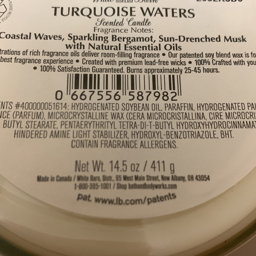 TURQUOISE WATERS CANDLE - Picture 4 of 4
